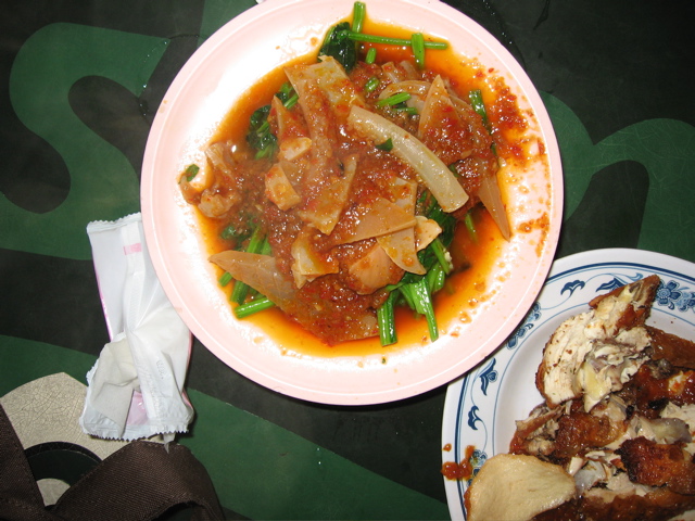 Spinach with cuttlefish