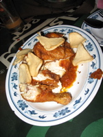 Crispy chicken with Sambal